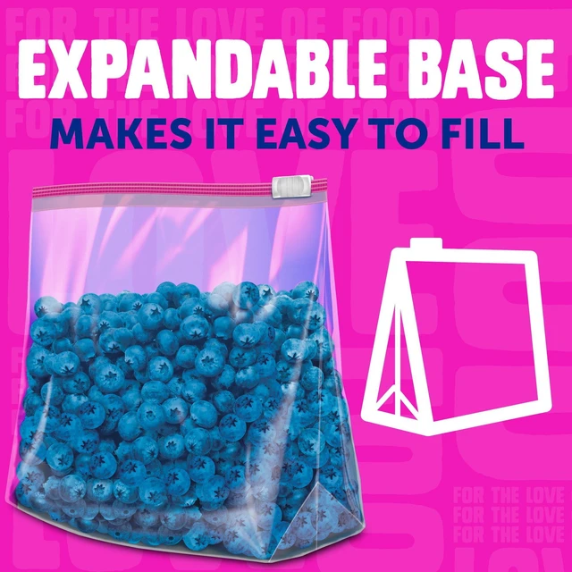 Alt view image 2 of 5 - Ziploc Gallon Slider Food Storage Bags with Power Shield Technology, 40 Count