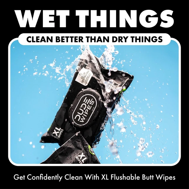 Alt view image 2 of 6 - DUDE Wipes Odor Destroyer XL Flushable Wet Wipes, Deodorizing Clean Scent, 48 Count (2 Pack)