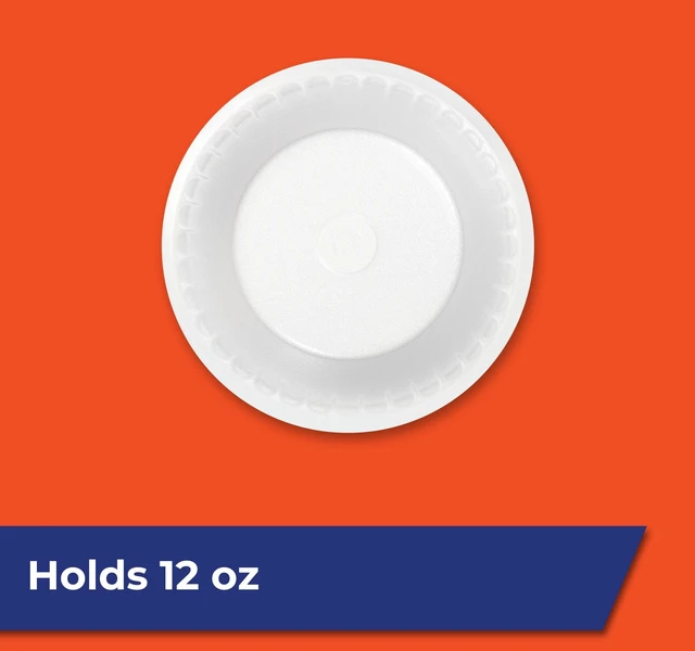 Alt view image 5 of 6 - Hefty Everyday Soak-Proof Foam Bowls, 12oz, 50 Count, White