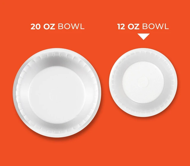 Alt view image 6 of 6 - Hefty Everyday Soak-Proof Foam Bowls, 12oz, 50 Count, White