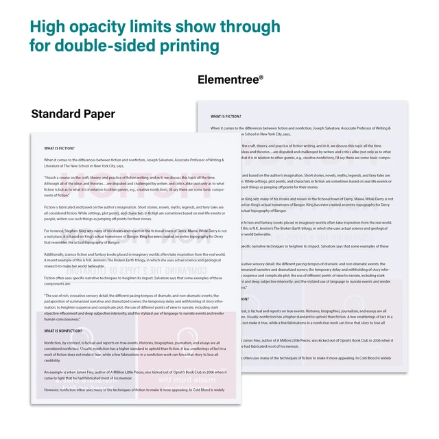 Alt view image 3 of 5 - Elementree Sustainable Printer Paper, 8.5x11in, 20lb, White, 500sheets (1ream)
