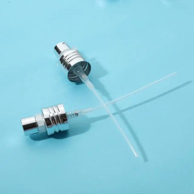 Alt view image 6 of 7 - 6 Pcs Silver Aluminum Essential Oil Perfume Spray Tops Fine Mist Pump Sprayer Tops Replacement with Tube for Cosmetic Spray Bottle