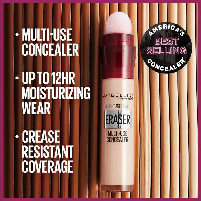 Alt view image 4 of 7 - Maybelline Instant Age Rewind Eraser Dark Circles Treatment Multi-Use Concealer, 121, 1 Count (Packaging May Vary)