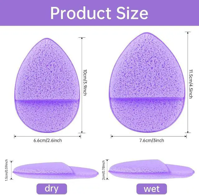 Alt view image 3 of 7 - 6Pcs Facial Sponges Set, Cleansing Puff, Colorful Facial Sponges for Face Wash, Reusable Makeup Remover Exfoliating Pads for Daily Cleansing