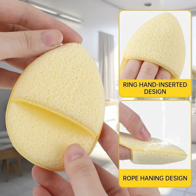 Alt view image 5 of 7 - 6Pcs Facial Sponges Set, Cleansing Puff, Colorful Facial Sponges for Face Wash, Reusable Makeup Remover Exfoliating Pads for Daily Cleansing