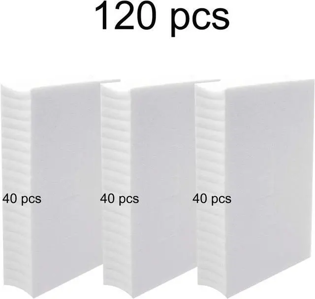Alt view image 2 of 7 - 120 Pieces Disposable Makeup Sponge Blender, Small Rectangle Shaped Powder Puff Applicators Perfect for Liquid Cream Concealer Foundation Loose Setting Powder - 1.5" x 1" (White)