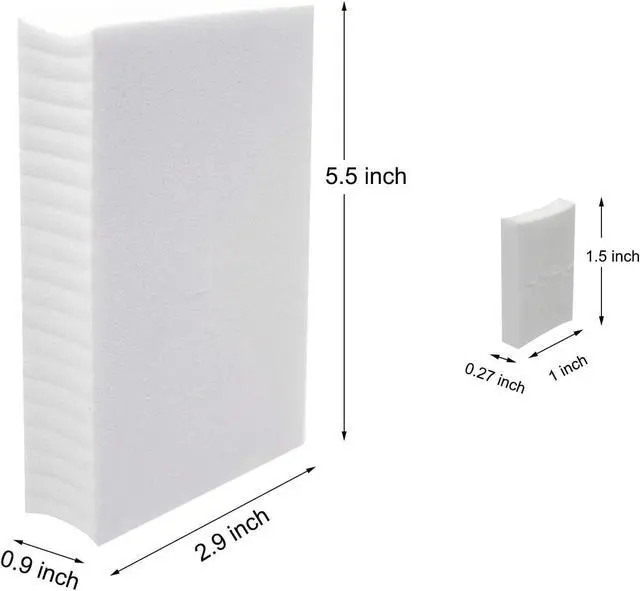 Alt view image 3 of 7 - 120 Pieces Disposable Makeup Sponge Blender, Small Rectangle Shaped Powder Puff Applicators Perfect for Liquid Cream Concealer Foundation Loose Setting Powder - 1.5" x 1" (White)