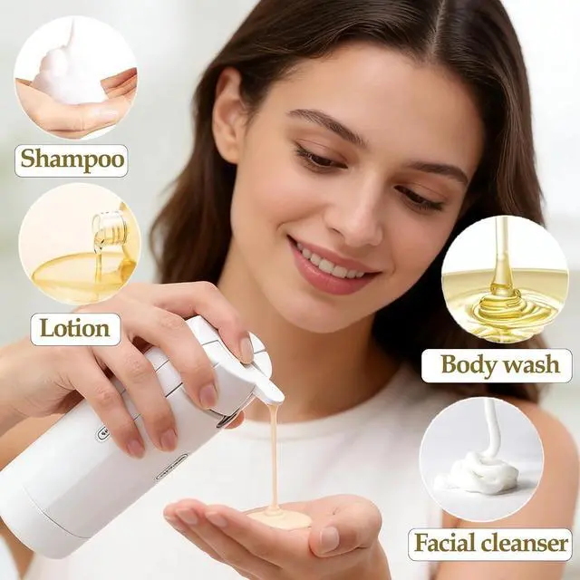 Alt view image 2 of 7 - 4 in 1 Travel Dispenser Bottle, Travel Bottles for Toiletries TSA Approved | Lotion Skincare Shampoo and Conditioner Dispenser, Leakproof, Travel Containers,Travel Size Toiletries for Gym, Business(W)