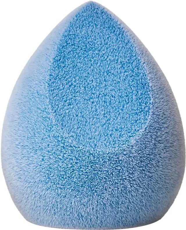Main image of JUNO & Co. Microfiber Makeup Sponge, Dual Layer Technology for Full Coverage Flawless Makeup Blender for Foundation, Powder and Cream (Velvet Style and Blue Color)