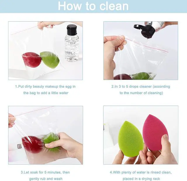 Alt view image 5 of 7 - 12 Pieces Professional Makeup Sponge Set,Latex Free Flawless Soft Setting Face Puffs,Multicolor Beauty Sponge Blender Cosmetic Applicator for Powder,Liquid,Facial Makeup Tools