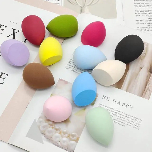 Alt view image 7 of 7 - 12 Pieces Professional Makeup Sponge Set,Latex Free Flawless Soft Setting Face Puffs,Multicolor Beauty Sponge Blender Cosmetic Applicator for Powder,Liquid,Facial Makeup Tools
