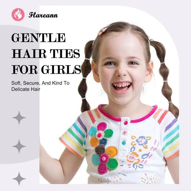 Alt view image 3 of 7 - 2000pcs Clear Hair Elastics, Hair Ties for Women & Girls | Soft clear rubber bands for hair. Stretchable, no-snag and durable for braids, ponytails, hairstyles and everyday wear