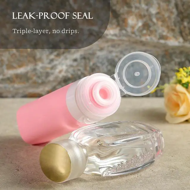 Alt view image 3 of 7 - INSFIT 17 Pack Travel Bottles for Toiletries, TSA Approved 3oz 2oz Travel Size Toiletries, BPA Free Leak Proof Squeezable Silicone Tubes Travel Essentials for Shampoo Conditioner Lotion Soap