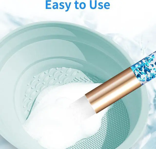 Alt view image 4 of 7 - Kirecoo 17PCS Glitter Crystal Lash Shampoo Brushes for Eyelash Extensions | Deep Nose Pore Cleansing, Gentle Lash Wash & Bath, For Eyelash Extension Care, Multipurpose Makeup Tool
