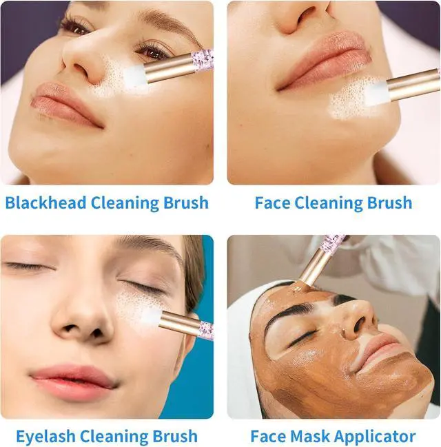 Alt view image 6 of 7 - Kirecoo 17PCS Glitter Crystal Lash Shampoo Brushes for Eyelash Extensions | Deep Nose Pore Cleansing, Gentle Lash Wash & Bath, For Eyelash Extension Care, Multipurpose Makeup Tool