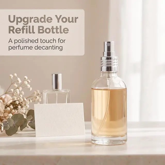 Alt view image 3 of 7 - 6 Pcs Silver Aluminum Essential Oil Perfume Spray Tops Fine Mist Pump Sprayer Tops Replacement with Tube for Cosmetic Spray Bottle