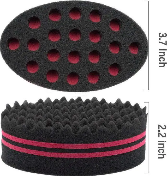 Alt view image 5 of 7 - Hair Magic Twist Sponge: Two-Sided Dread Afro Coil Barber Tool for Curling and Waving Men's and Women's Long/Short Hair, 1 Pc