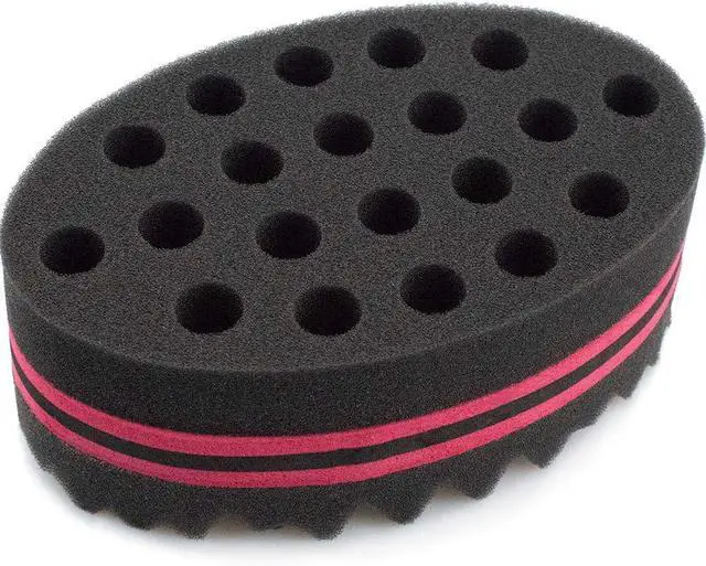 Alt view image 6 of 7 - Hair Magic Twist Sponge: Two-Sided Dread Afro Coil Barber Tool for Curling and Waving Men's and Women's Long/Short Hair, 1 Pc