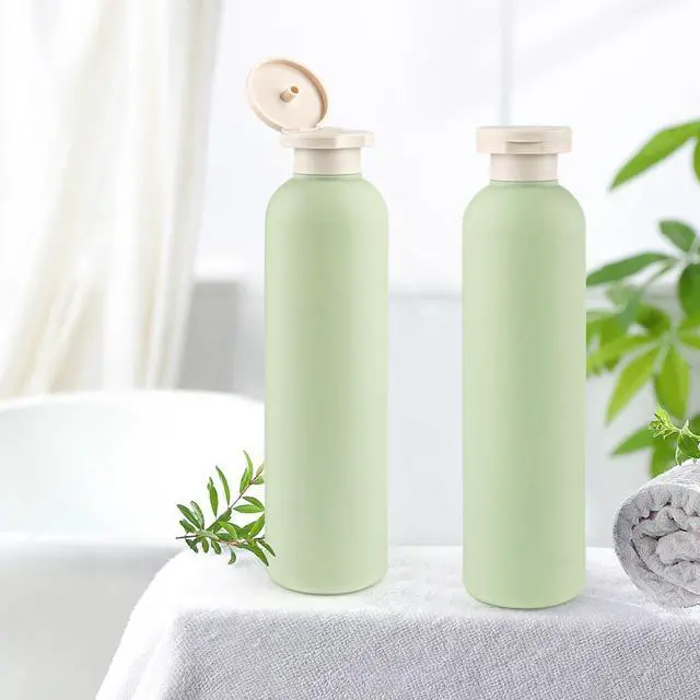 Alt view image 5 of 6 - 5 Pcs 260ml/8.8oz Squeeze Bottles Plastic Travel Lotion Bottles Refillable Containers with Flip Cap for Toiletries Creams Lotion Shampoo Conditioner