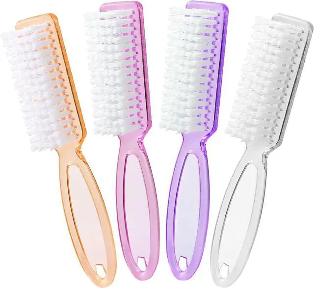 Main image of Nail Brush for Cleaning Fingernails, Larbois 4 Pack Deep Cleaning Fingernail Brush for Cleaning Nail Scrubber Brush Heavy Duty Foot Brush Handle Grip Nail Brushes for Toes and Fingernails