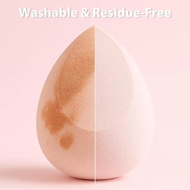Alt view image 4 of 7 - Foonbe Makeup Sponge Set, 7 Pcs Multi Colored Blender Sponges | Liquid Cream Powder Use, Latex Free Vegan & Cruelty-Free, with 1 Mini Sponge, Assorted Beauty Sponge Shapes, Travel Case