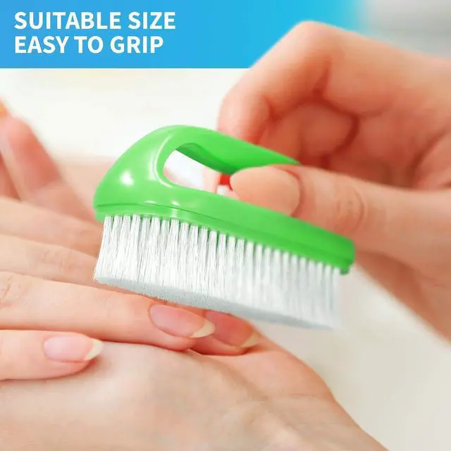 Alt view image 4 of 6 - Konex Perfect-Grip Large Hand and Nail Brush 4" X 2-1/4" X 1-1/2" (Green)
