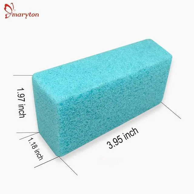 Alt view image 2 of 5 - Maryton Pumice Sponge for Feet Pedicure Callus Remover Scrubber, 4 Pcs | Salon Grade, Gentle Foot Exfoliator, Medium Texture, Shower Foot Scrub, leaving feet smooth and soft
