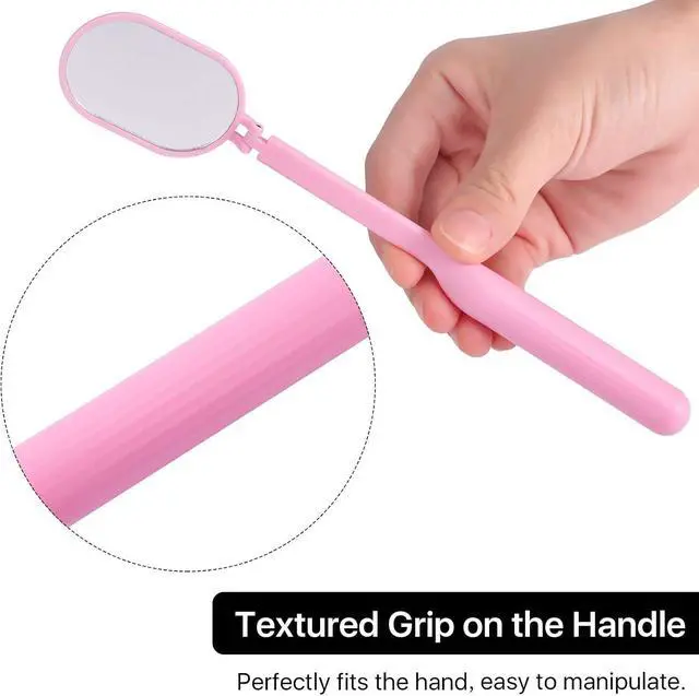 Alt view image 4 of 7 - Pretty memory Lash Mirror, 270 Degree Free Rotation Lash Extension Supplies, Lightweight Makeup Mirror for Eyelash Extensions Supplies (Pink)