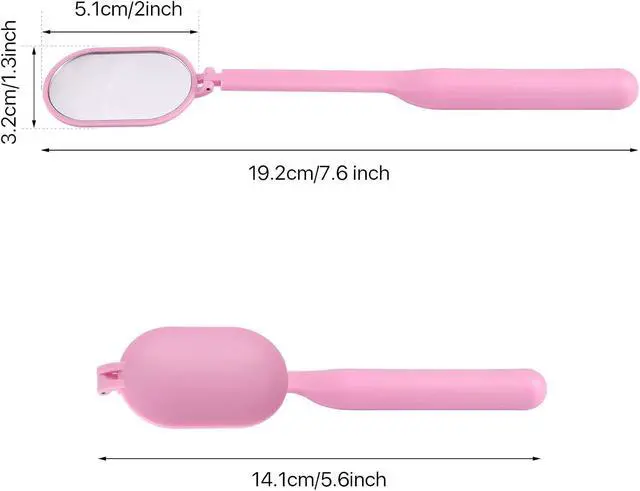 Alt view image 6 of 7 - Pretty memory Lash Mirror, 270 Degree Free Rotation Lash Extension Supplies, Lightweight Makeup Mirror for Eyelash Extensions Supplies (Pink)