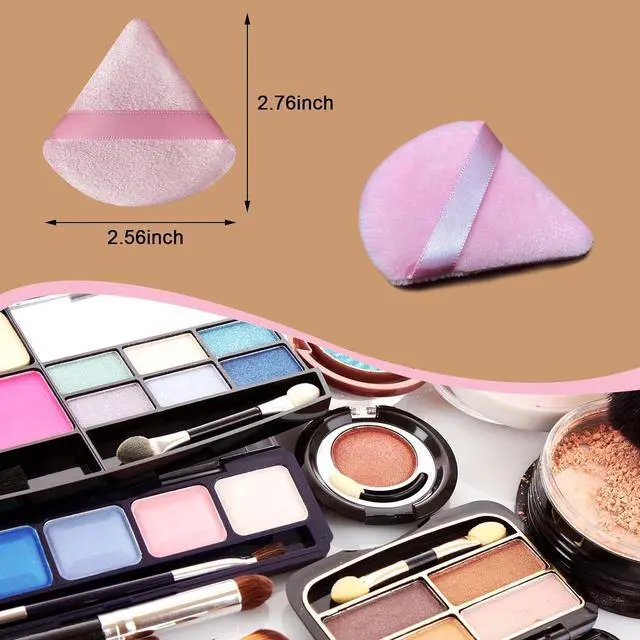Alt view image 4 of 6 - 21 pcs Makeup Sponge Bulk:Makeup Sponges 21 Pcs for Liquid, Cream, and Powder, Multi-colored Pink make up sponges for foundation