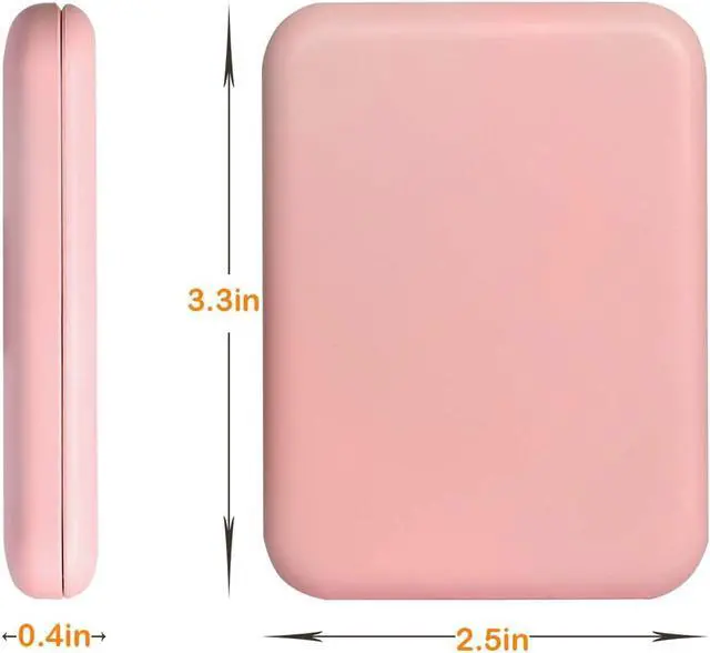Alt view image 5 of 7 - Kintion Pocket Mirror, 1X/3X Magnification LED Compact Travel Makeup Mirror with Light for Purse, 2-Sided, Portable, Folding, Handheld, Small Lighted Mirror for Gift, Pink