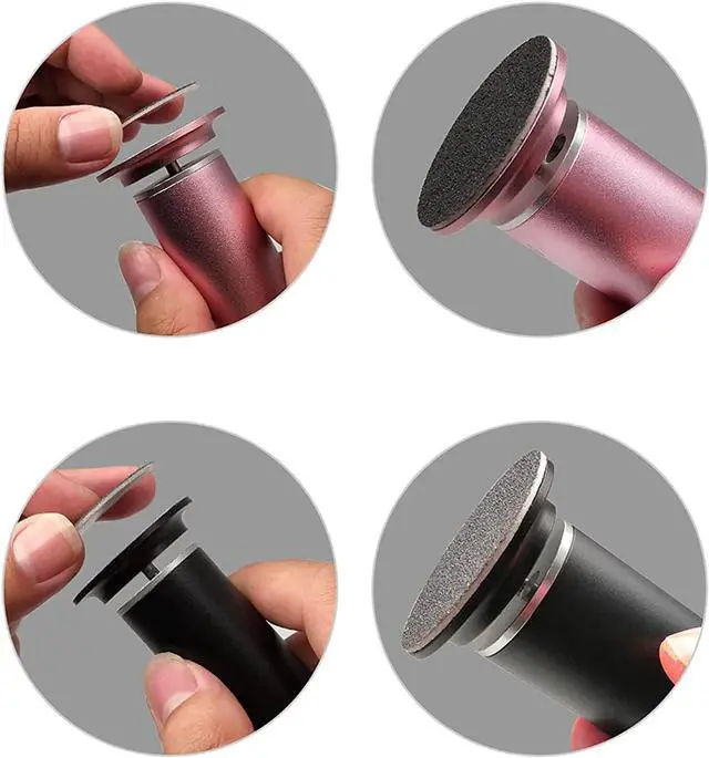 Alt view image 5 of 7 - 60PCS Replaceable Sandpaper Discs 150 Grit Sandpaper Refill Pad Disks for Electric Foot File Callus Remover (150 Grit)