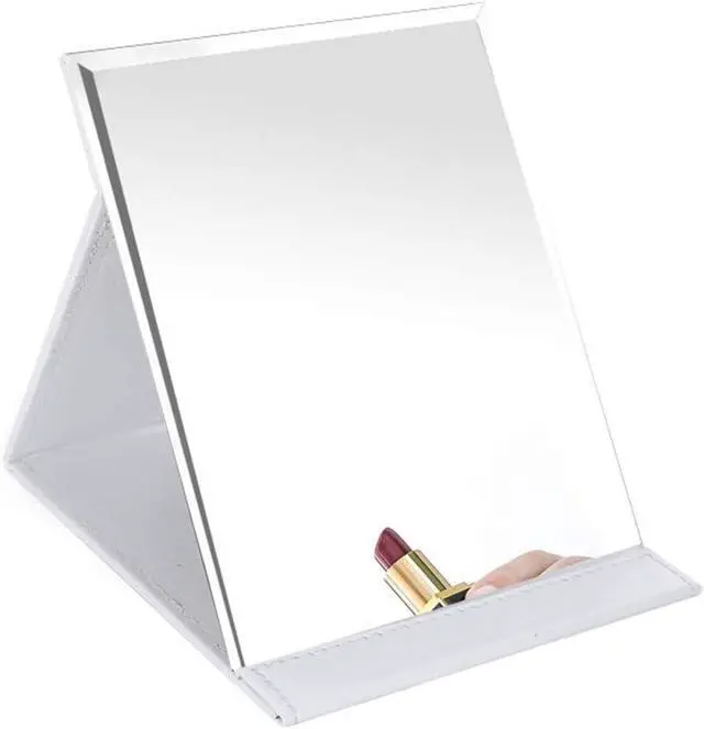 Alt view image 7 of 7 - Zcooooool Large Portable Super HD Mirror - Multi Stand Angle Hand Free/Handheld/Tabletop Foldable Mirror 6.9x4.9 Inch