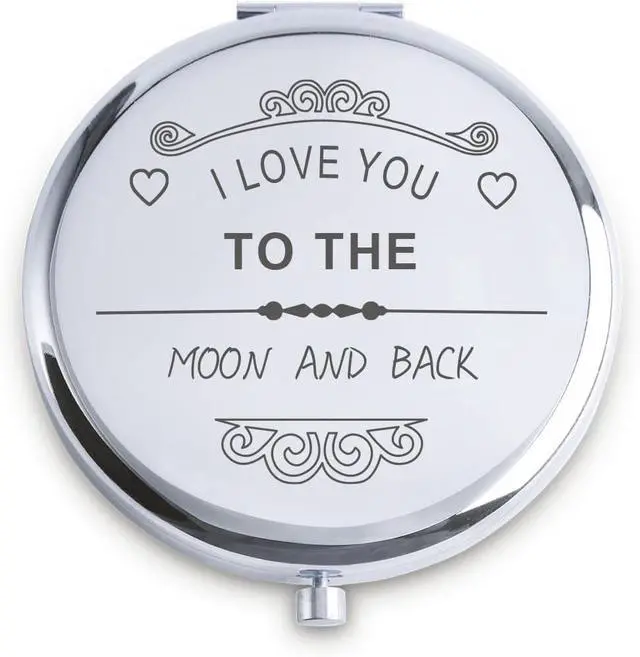 Main image of Personalized Gifts for Women Girls, Unique Gift for Her Mom Wife Grandma, Custom Compact Mirror for Birthday, Mothers Day Basket Stuffers