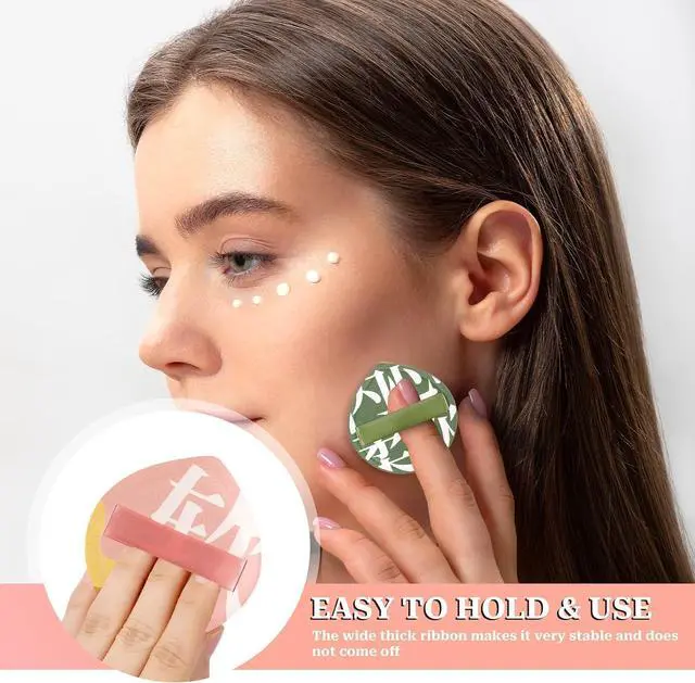 Alt view image 7 of 7 - 4 PCS Makeup Puff, Korean Makeup Sponges Teardrop Setting Face Cushion Puff Soft Sponge for Foundation Concealer Liquid Cream and Powder, Beginner-Friendly, XL/L