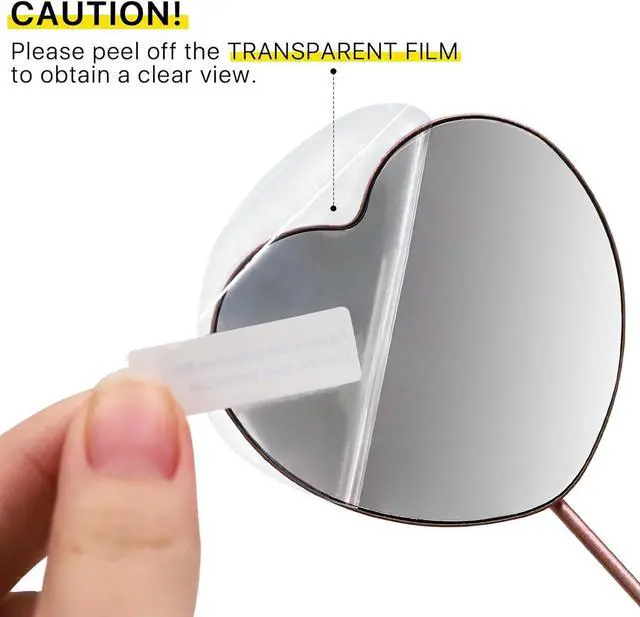 Alt view image 5 of 7 - 2.2inch Lovely Lash Mirror, Heart Shaped Eyelash Mirror | Detachable Stainless Steel Lash Supplies and Tool for Techs, Pink