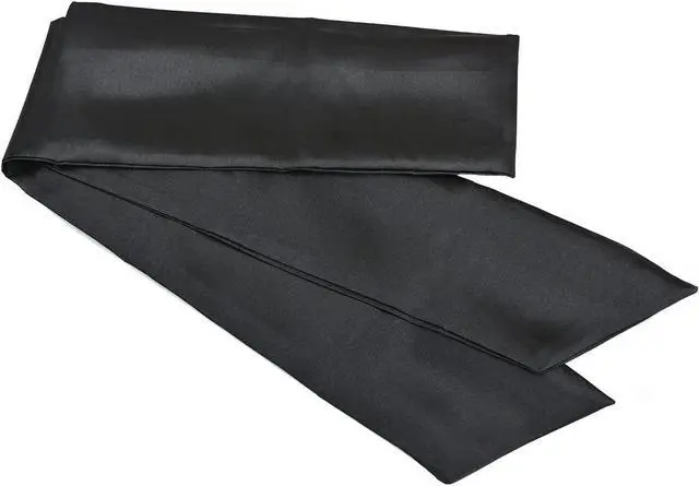 Alt view image 5 of 7 - Wig Grip Band Soft Satin Scarf Fashion Headbands for Lace Frontal Wigs Fixing, Makeup, Sports, Yoga, Facial (1 Pcs, Black)
