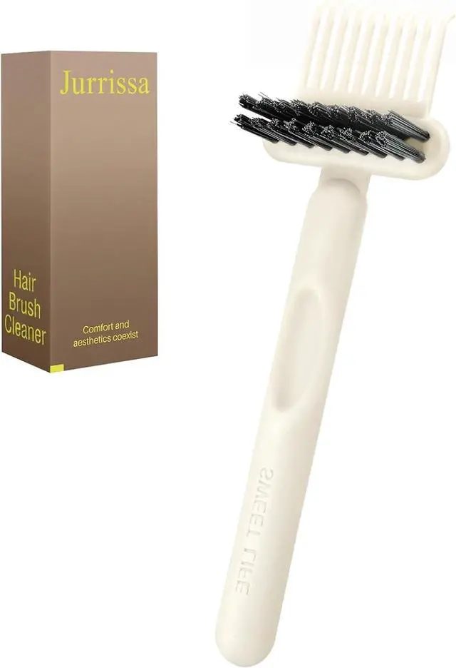 Main image of Hair Brush Comb Cleaning Tool Comb,2-in-1 Hair Brush Cleaner Tool, Portable Remover Rake for Removing Hair Dust, Home and Salon Use (White)