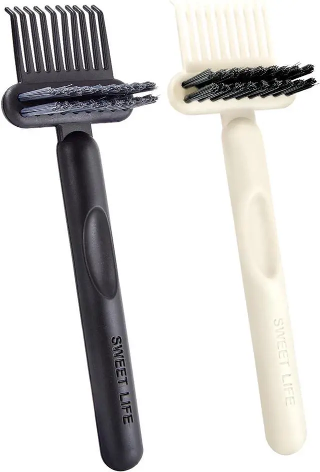 Main image of 2 Pack Hair Brush Cleaning Tool, 2-in-1 Cleaner Tool, Portable Cleaning Tool Set for Brush Comb Keyboard, Remover Rake for Removing Hair Dust, Home and Salon Use(Black&White)