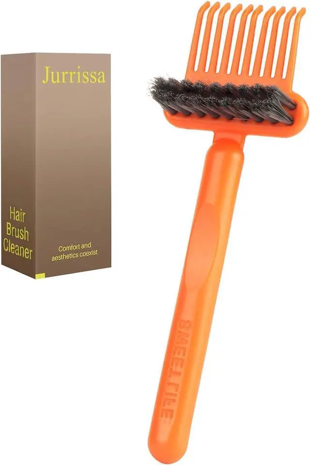 Main image of Hair Brush Comb Cleaning Tool Comb,2-in-1 Hair Brush Cleaner Tool, Portable Remover Rake for Removing Hair Dust, Home and Salon Use (Orange)