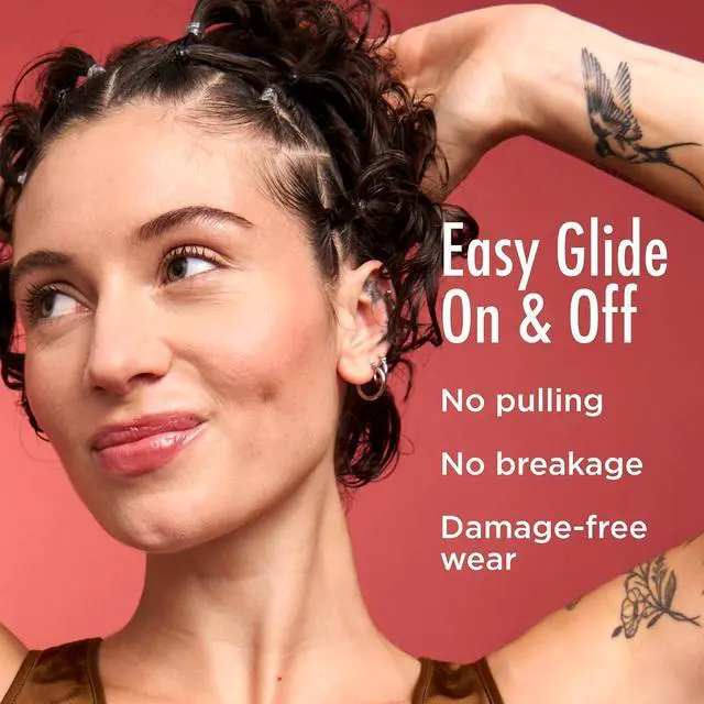 Alt view image 4 of 7 - Goody Ouchless Womens Polyband Elastic Hair Tie, 150 Count, Brown, Fine Hair Accessories, Style with Ease and Keep Your Hair Secured, Perfect for Fun and Unique Hairstyles, Pain-Free