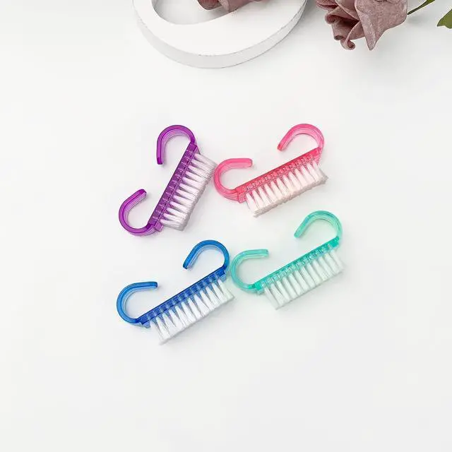 Alt view image 6 of 6 - 16 Pack Handle Grip Nail Brushes, Travel Size Fingernail Brush, Mini Hand Scrub Cleaning Brushes for Nails and Toes