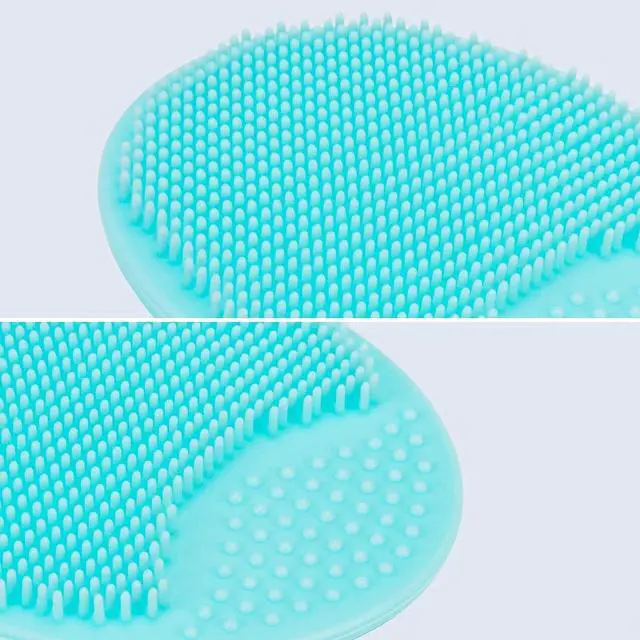 Alt view image 4 of 7 - 4 Pack Face Scrubber,JEXCULL Soft Silicone Facial Cleansing Brush Face Exfoliator Blackhead Acne Pore Pad Cradle Cap Face Wash Brush for Deep Cleaning Skin Care