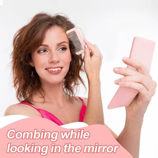 Alt view image 7 of 7 - Compact Folding Mirror, 3.9" Small Portable Makeup Mirror for Pocket Purse, Mini Travel Size Foldable Mirrors with Stand for Tabletop, Handheld Mirrors for Women Girls (1 Pack-Pink)