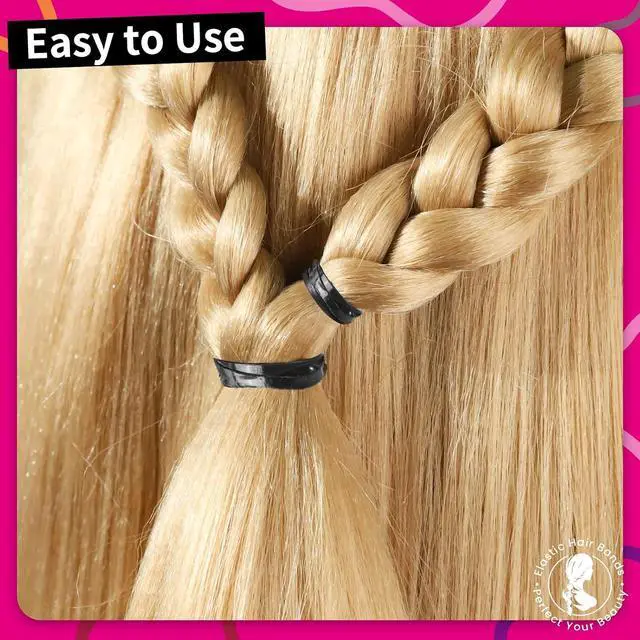 Alt view image 5 of 7 - Teenitor Black Elastics Ties, 300pcs Rubber Bands Hair Soft Elastic Bands