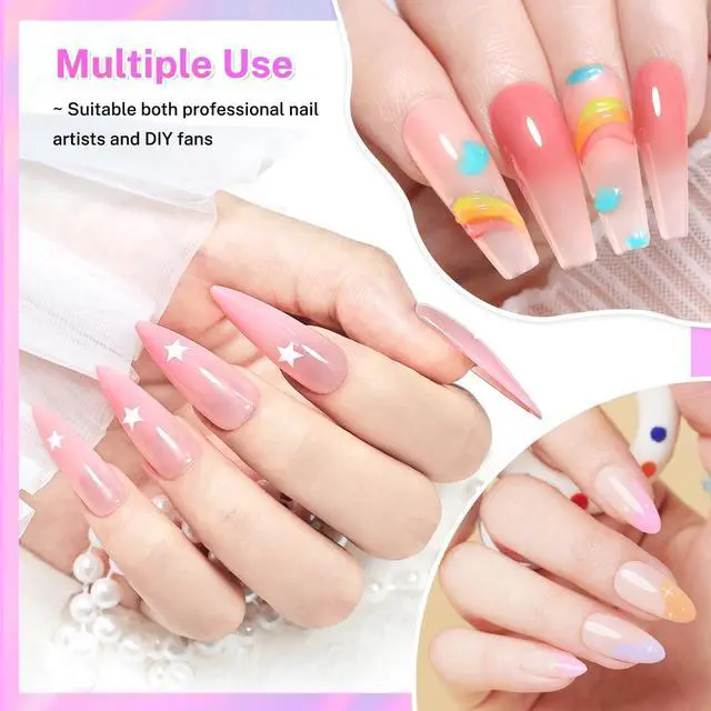 Alt view image 6 of 7 - JODSONE 100PCS Soft Nail Sponges for Ombre with 1 Stainless Grabbing Pen Professional Gradient Nail Sponge Tool Nail Art Gradient Designs Blush Nail Art