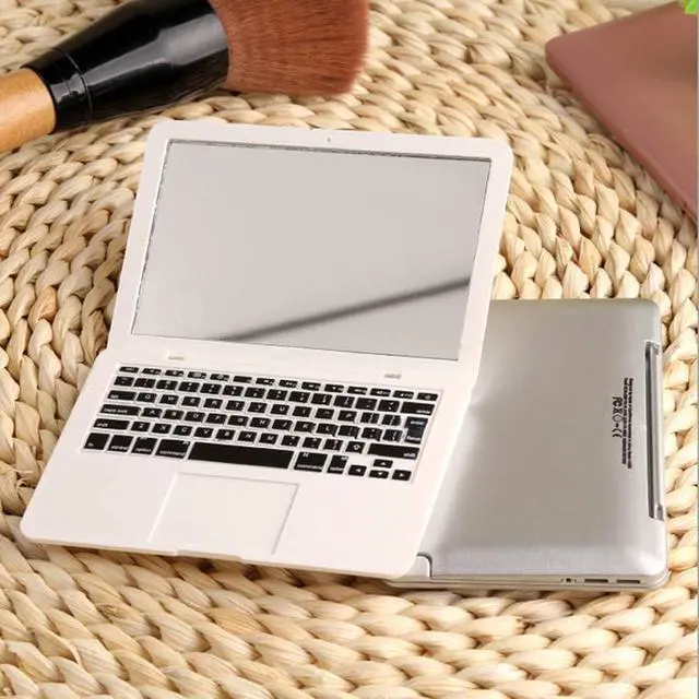 Alt view image 5 of 5 - Compact Travel Makeup - Creative Mini Pocket Laptop Mirror Computer Glass Mirror Home Notebook up Mirrors