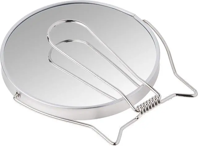 Alt view image 3 of 4 - Goody Two-Sided Makeup Mirror with Stand - 1X and 3X Dual Sided Magnification - Lightweight & Portable Table Top Magnifying Vanity Mirror