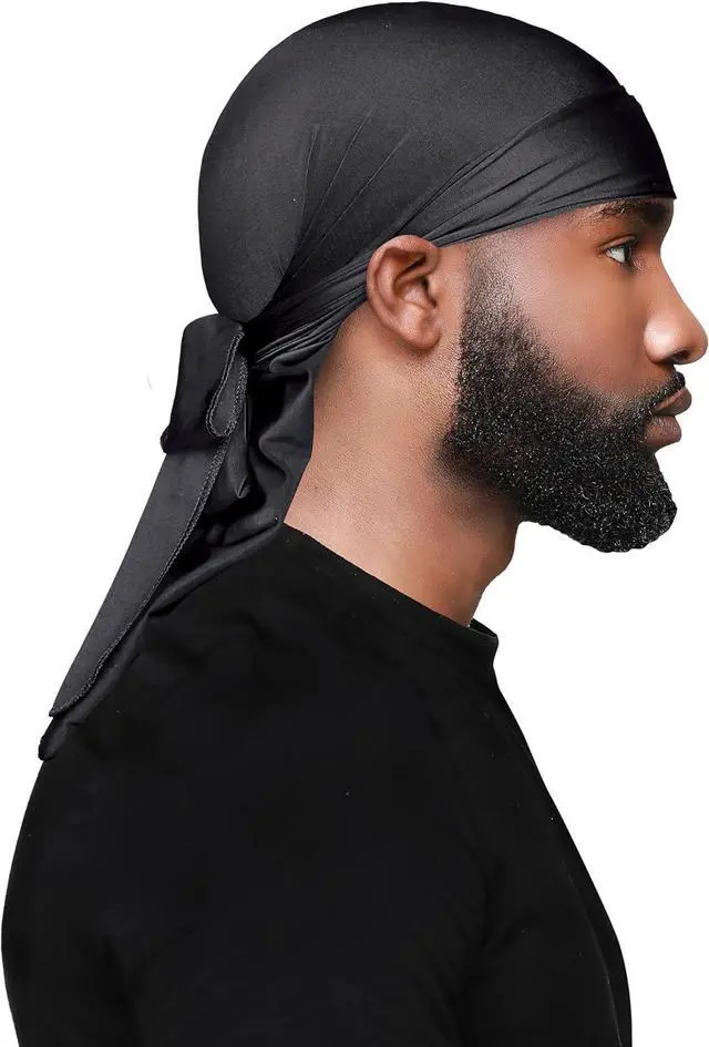 Alt view image 3 of 3 - WAV ENFORCER Premium Do-Rag Black | Breathable Comfort, Made with high quality materials