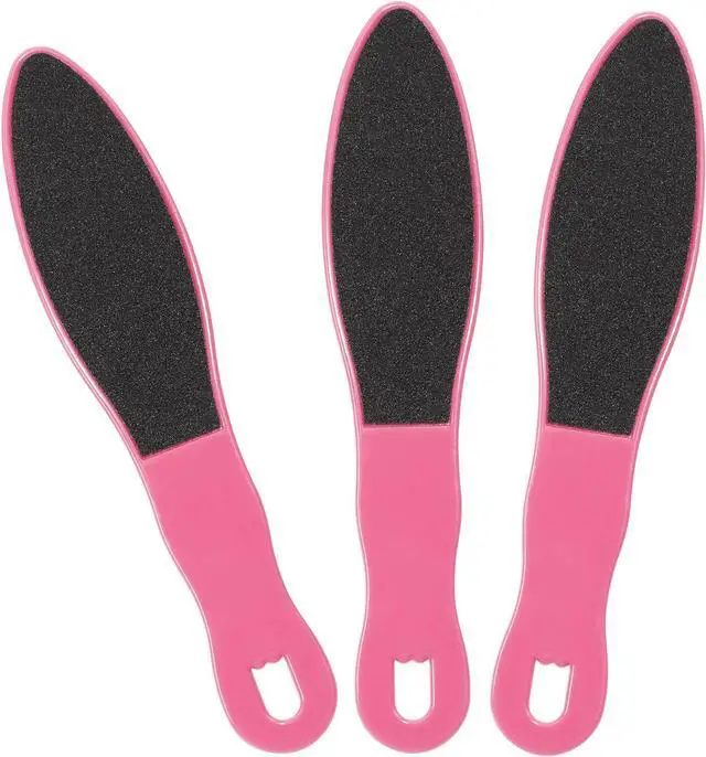 Main image of 3pcs Foot File Callus Remover with Double-Sided Sand Paper Reusable Foot Scraper Pedicure Tool Foot Rasp Multi Purpose Feet Care Kit for Exfoliator Remover Dead Skin Hard Skin Calluse (Pink)